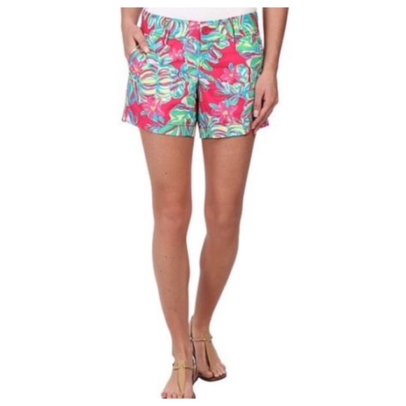 Lilly Pulitzer Callahan Shorts Jungle Tumble Palm - Picture 2 of 8